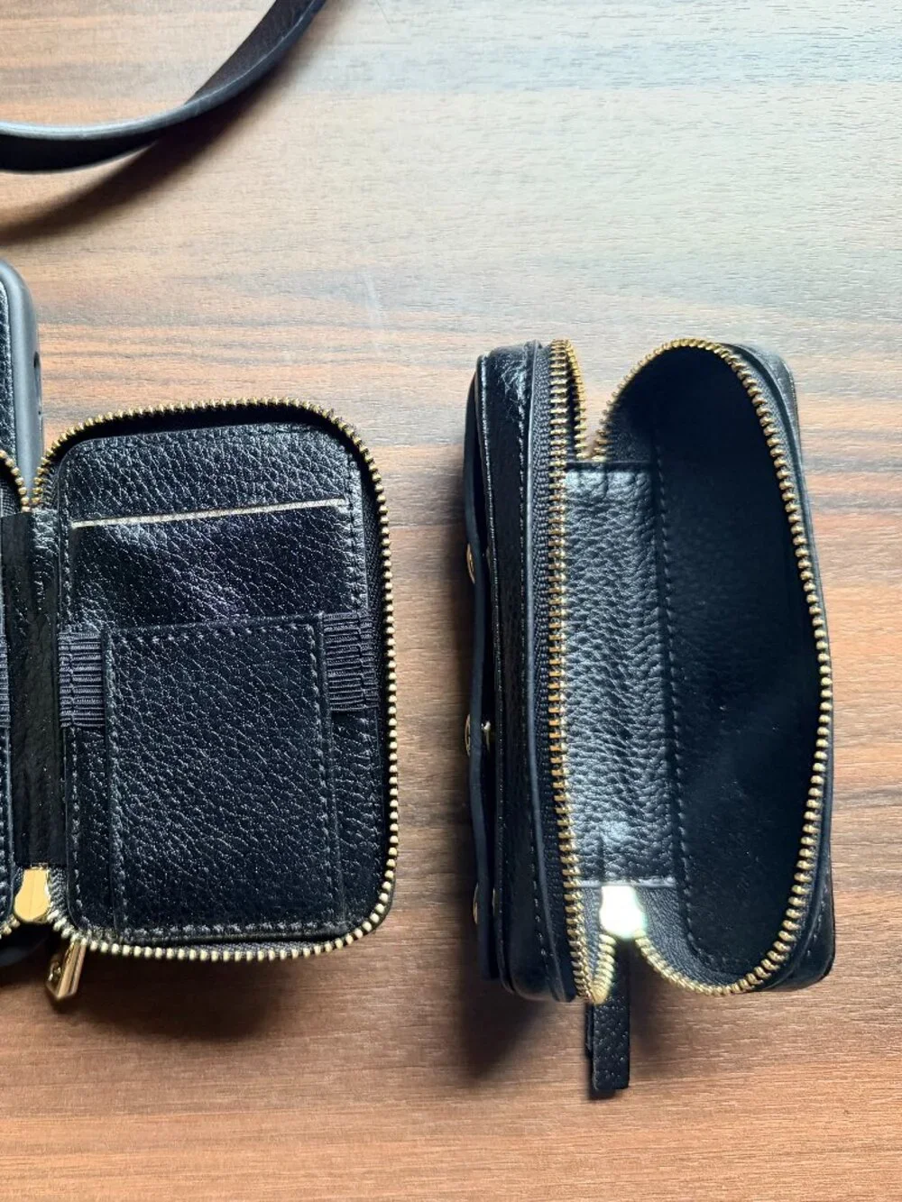 iPhone Crossbody Wallet Case with Extra Pouch for key, lipstick, etc.